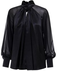 Max Mara Draped Blouse - White