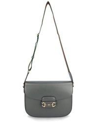 Gucci - 1955 Horsebit Logo Plaque Shoulder Bag - Lyst