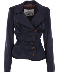 Vivienne Westwood - Ruched Single Breasted Jacket - Lyst
