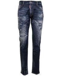 DSquared² - D-squared2 Man's Cool Guy Denim Jeans With Color Splash Details - Lyst