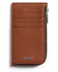 ZEGNA - Foliage Deerskin Wallet - Lyst