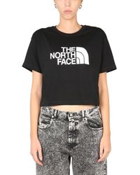 The North Face - T-shirt With Logo Embroidery - Lyst
