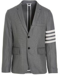 Thom Browne - 4-bar Stripe Tailored Blazer - Lyst