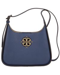 Tory Burch Leather Miller Small Classic Shoulder Bag in Green | Lyst