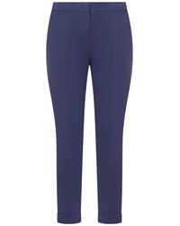 Etro - Mid-rise Tailored Cady Cigarette Trousers - Lyst