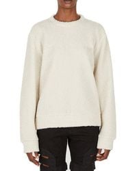 1017 ALYX 9SM - Teddy Logo Embroidered Shearling Sweater - Lyst