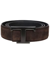 Tod's - T Timeless Buckled Reversible Belt - Lyst