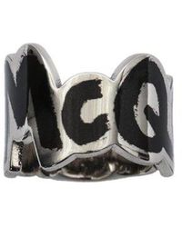 Alexander McQueen - Graffitti Logo Ring - Lyst