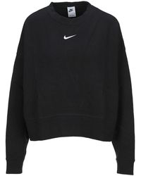 Nike Swoosh Crewneck Sweater - Black
