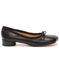 MM6 by Maison Martin Margiela - Bow Detailed Ballerina Shoes - Lyst