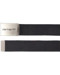 Carhartt WIP Logo Engraved Belt - Black
