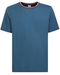 Paul Smith - Artist Stripe Collar T-shirt - Lyst