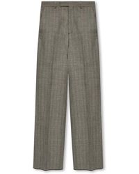 Gucci - Herringbone Patterned Pleated Trousers - Lyst