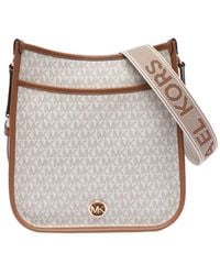 MICHAEL Michael Kors - Luisa Large Signature Logo Messenger Bag - Lyst