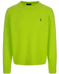 Polo Ralph Lauren - Lime Texture Effect Sweater - Lyst