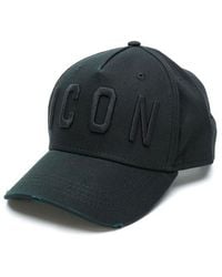 DSquared² Icon Embroidered Baseball Cap - Black