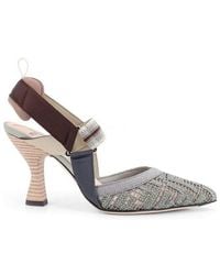 Fendi - Colibri 85 Slingback Pumps - Lyst