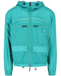 PUMA - Drawstring Zip-Up Jacket - Lyst