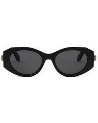 BVLGARI - Serpenti Forever Oval Frame Sunglasses - Lyst