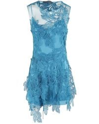 Alberta Ferretti - Asymmetrical Mini Dress - Lyst