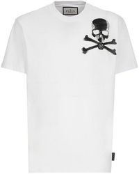 Philipp Plein - Skull And Bones T-shirt - Lyst