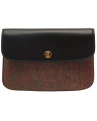 Etro - Paisley-printed Foldover Top Wallet - Lyst