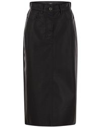 Weekend by Maxmara - Canga Coated Fabric Skirt - Lyst
