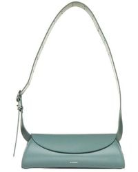 Jil Sander - Cannolo Logo Embossed Small Tote Bag - Lyst