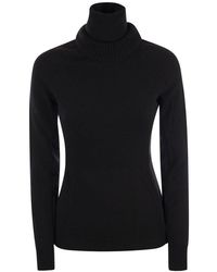 Moncler - High-neck Slim-fit Stretch-woven Top - Lyst