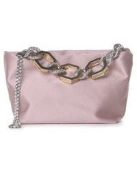 Gedebe - Jessye Embellished Chain Satin Tote Bag - Lyst