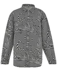 Vetements - Zebra Printed Buttoned Shirt - Lyst