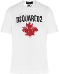 DSquared² Logo Print Crewneck T-shirt - White