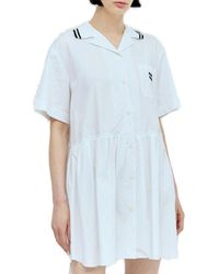 Miu Miu - Poplin Mini Dress - Lyst