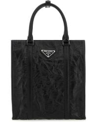 Prada - Black Nappa Leather Handbag - Lyst