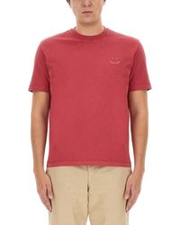 PS by Paul Smith - T Shirt With Logoa Logo Embroidered Crewneck T-shirt - Lyst