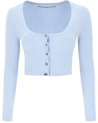 Alexander Wang - Ribbed Cropped Top - Lyst