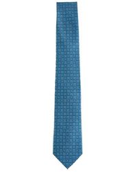 Ferragamo - Micro Pattern Printed Tie - Lyst