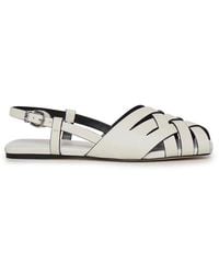 MICHAEL Michael Kors - Irene Woven Slingback Sandals - Lyst