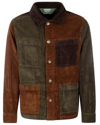 Sebago Corduroy Buttoned Overshirt Jacket - Brown