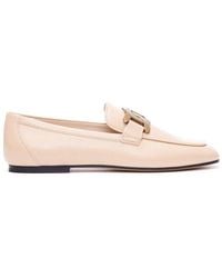 Tod's - Chain-strap Round Toe Loafers - Lyst