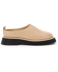 Wandler Rosa Leather Loafers - Natural