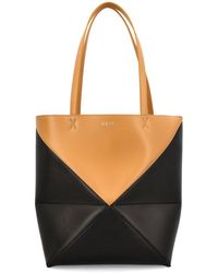 Loewe - Puzzle Fold Medium Leather Tote Bag - Lyst