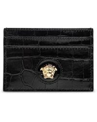 Versace - Card Case With Medusa Face - Lyst