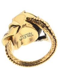 Alexander McQueen - Skull Embellished Ring - Lyst