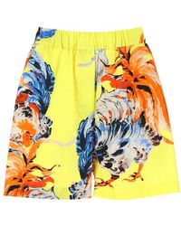 MSGM - Printed Shorts - Lyst