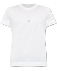 Givenchy - 4g Embroidered Crewneck T-shirt - Lyst