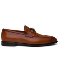 Ferragamo - Brown Leather Loafers - Lyst