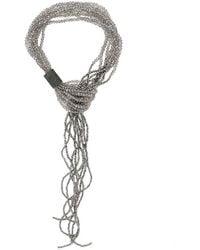 Antonelli - Ismaele Necklace With Metallic Beads - Lyst