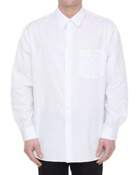 Dior - Christian Dior Couture Embroidered Poplin Shirt - Lyst