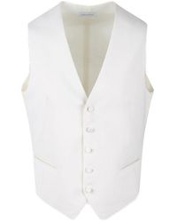Tagliatore - V-Neck Buttoned Tailored Waistcoat - Lyst